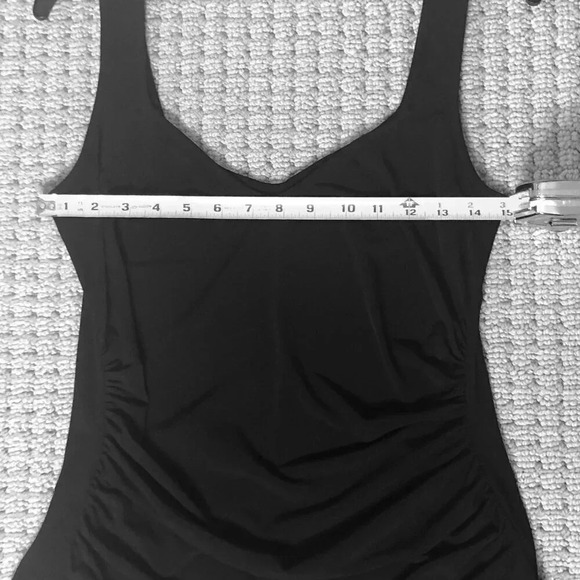 Laundry by Shelli Segal Wide-Strappy Black Top, Size M - Picture 6 of 10